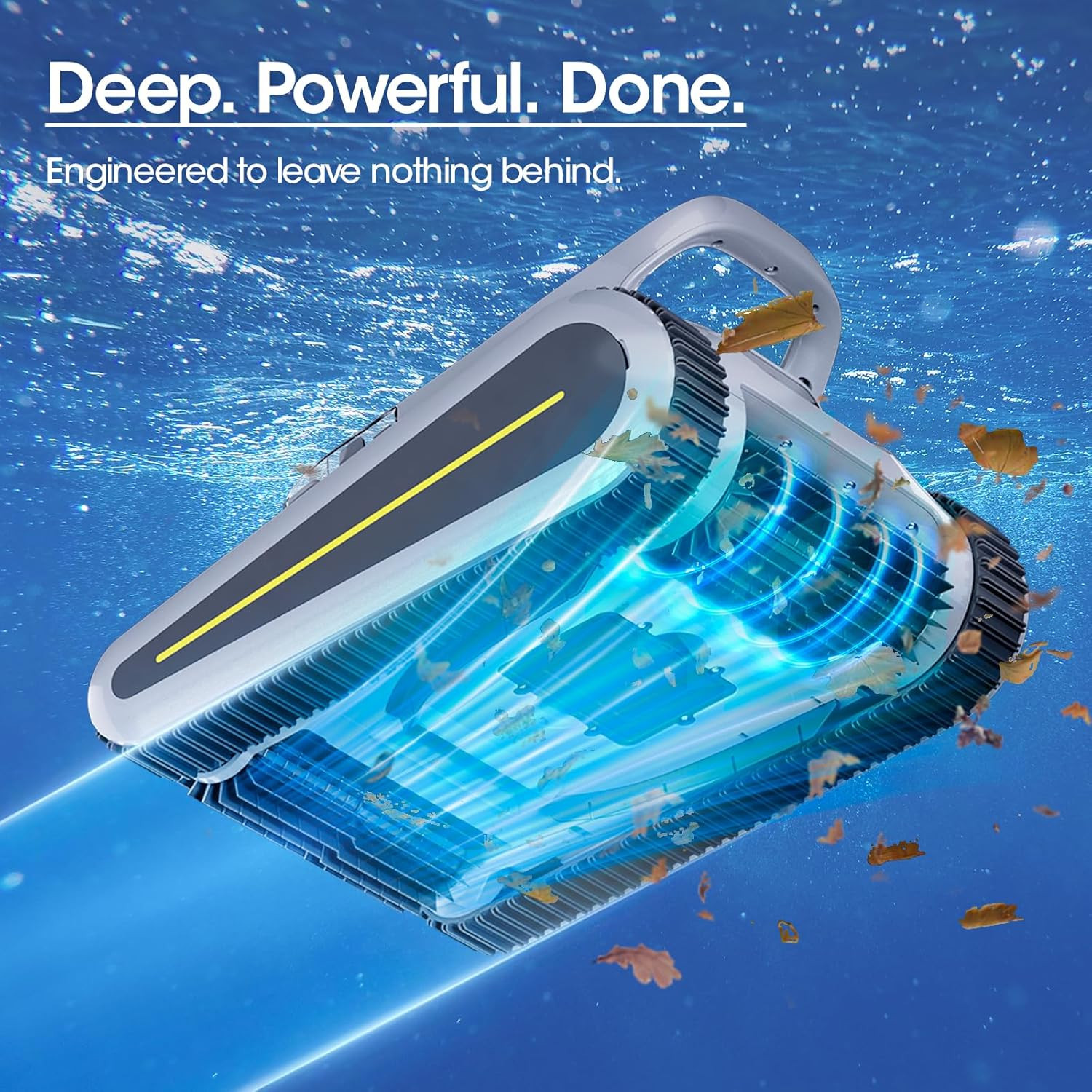 Automatic Pool Vacuum Robotic Pool Cleaner 3 Cleaning Modes to 2150 Sq. Ft