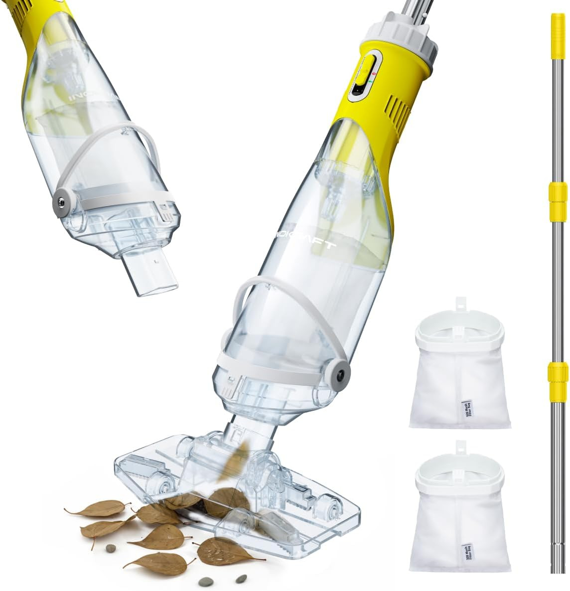 Pool Vacuum for above Ground Pool, Cordless Pool Vacuum for Inground Pools, Rech