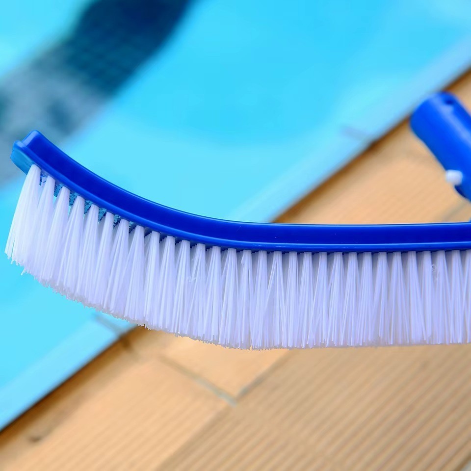 Professional Heavy Duty 18″ Swimming Pool Floor Wall Cleaning Brush Head Tool