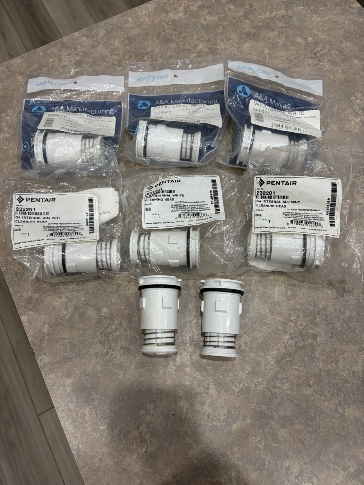 Pentair Pool Cleaning Heads Lot Of #8
