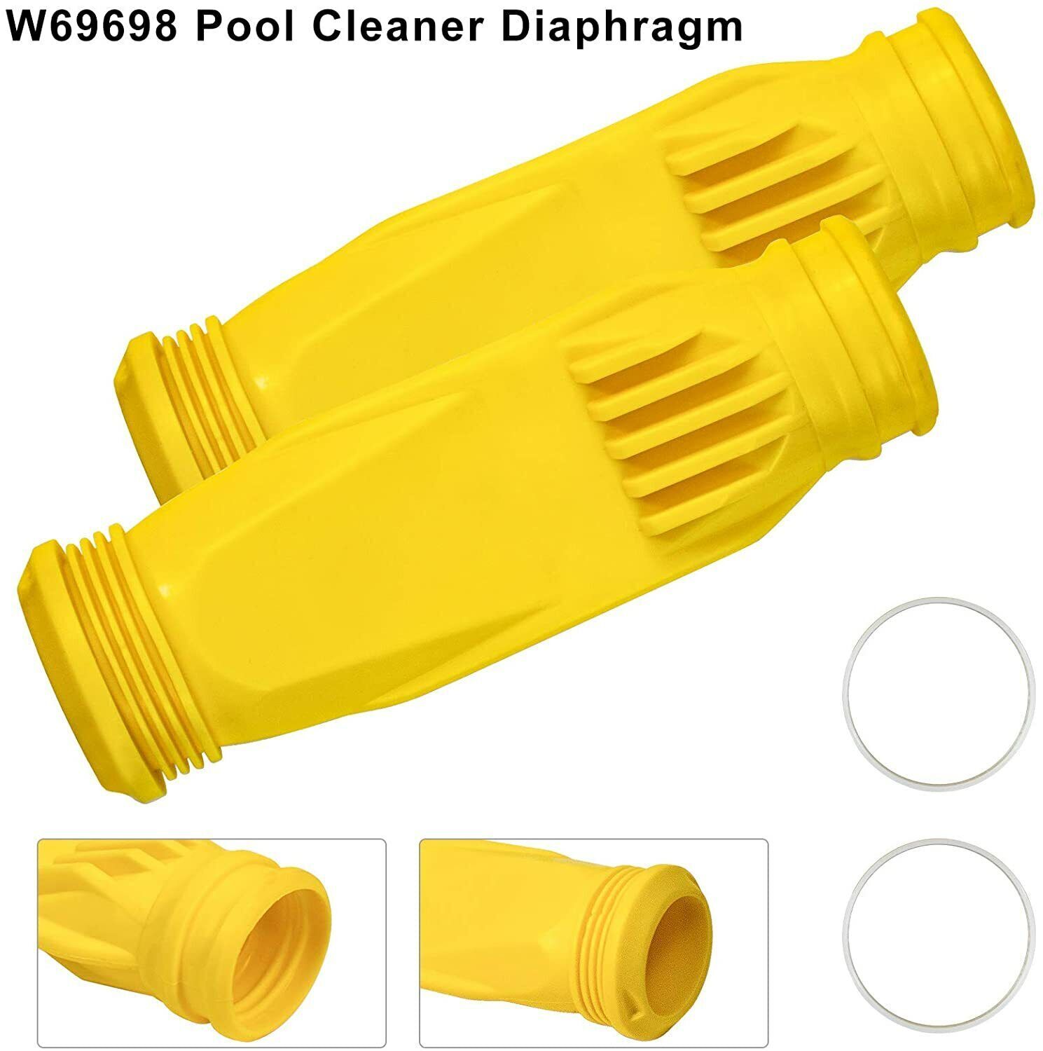 4 Pieces For Baracuda Pool Cleaner W70329 Finned Seal W69698 Diaphragm Foot Pad