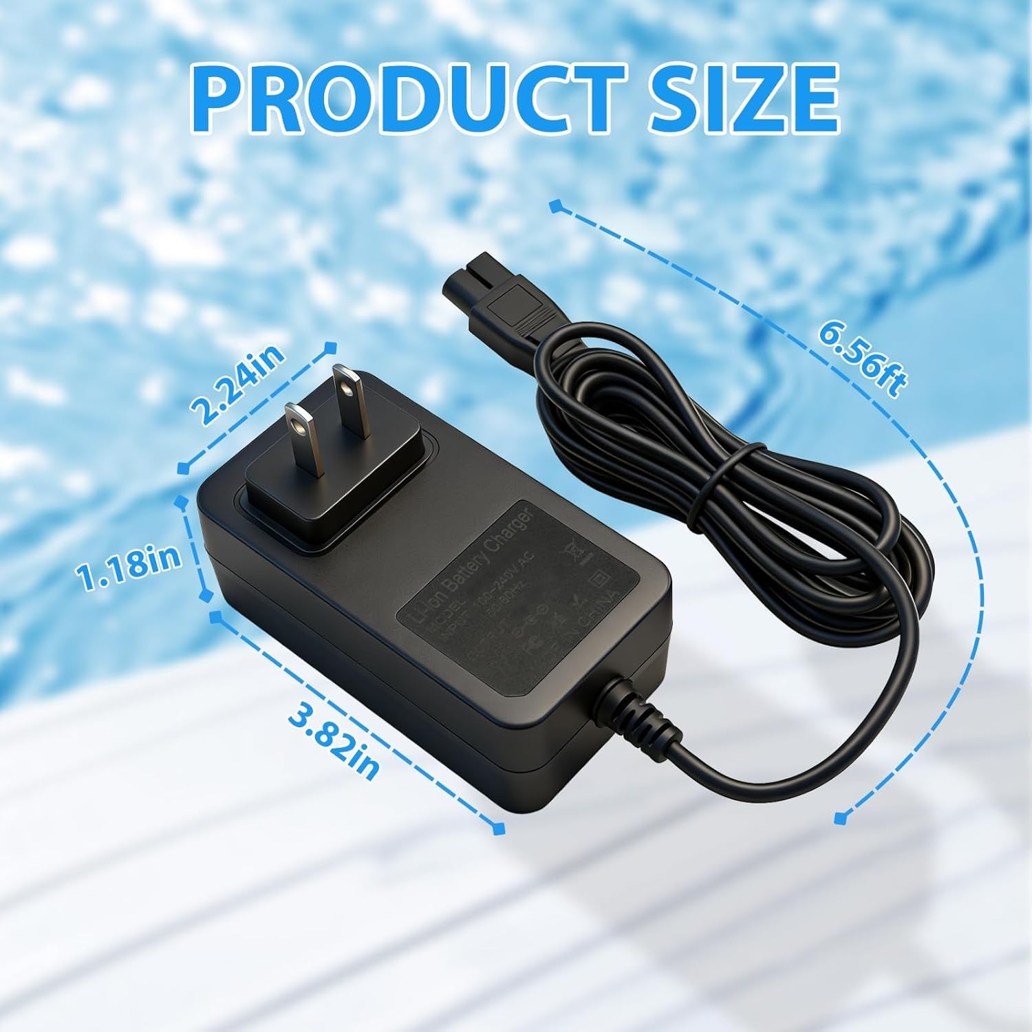 25.2V AC Adapter Power Charger for WYBOT Cordless Robotic Pool Vacuum