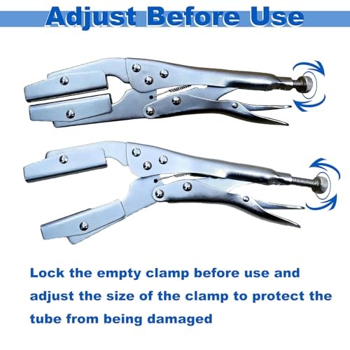 10-Inch Radiator Hose Clamp Pliers Set 4-Pack, Heavy Duty Self-Locking Pinch