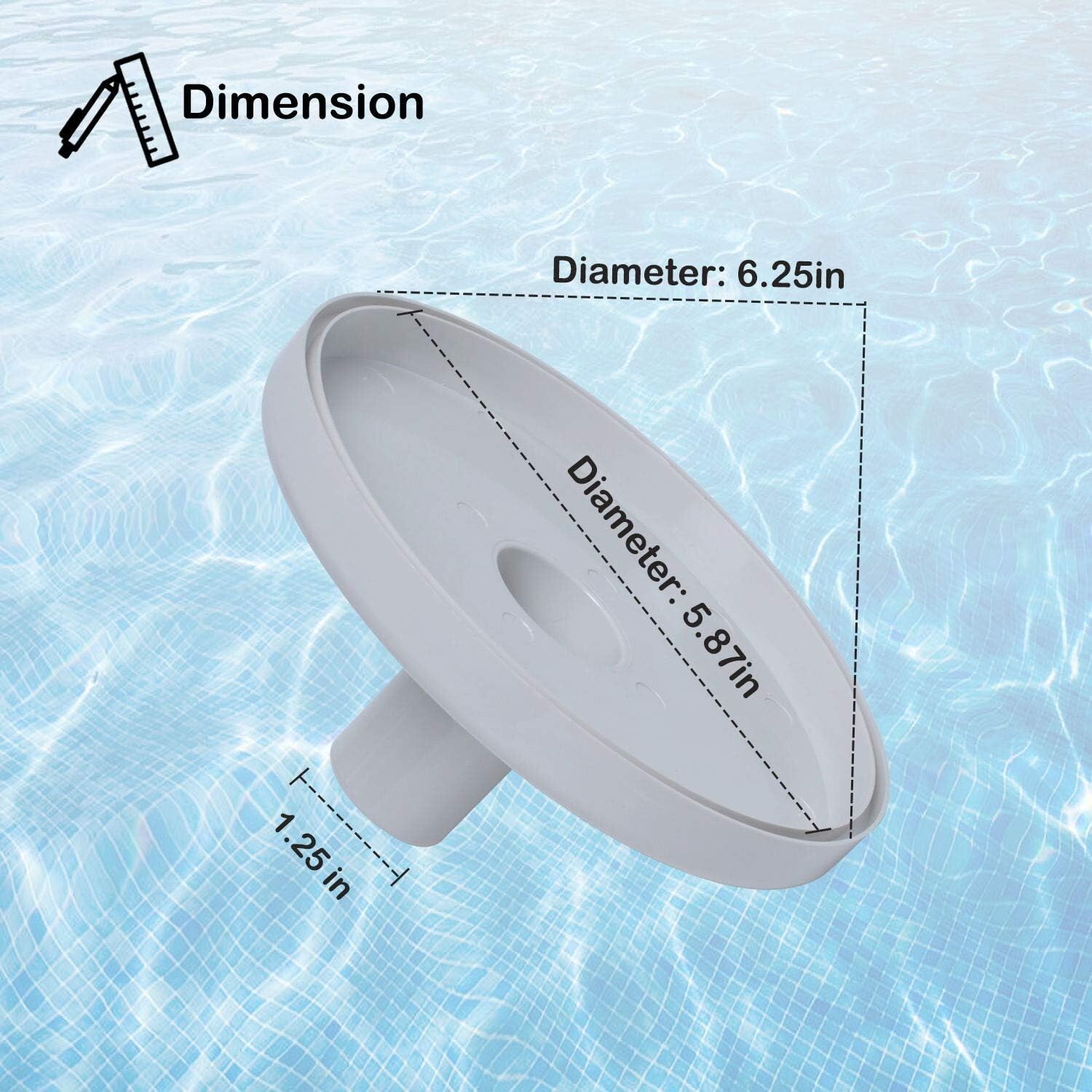 Above Ground Pool Vacuum Plate 6.25″ Round Durable Accessory for Skimmers