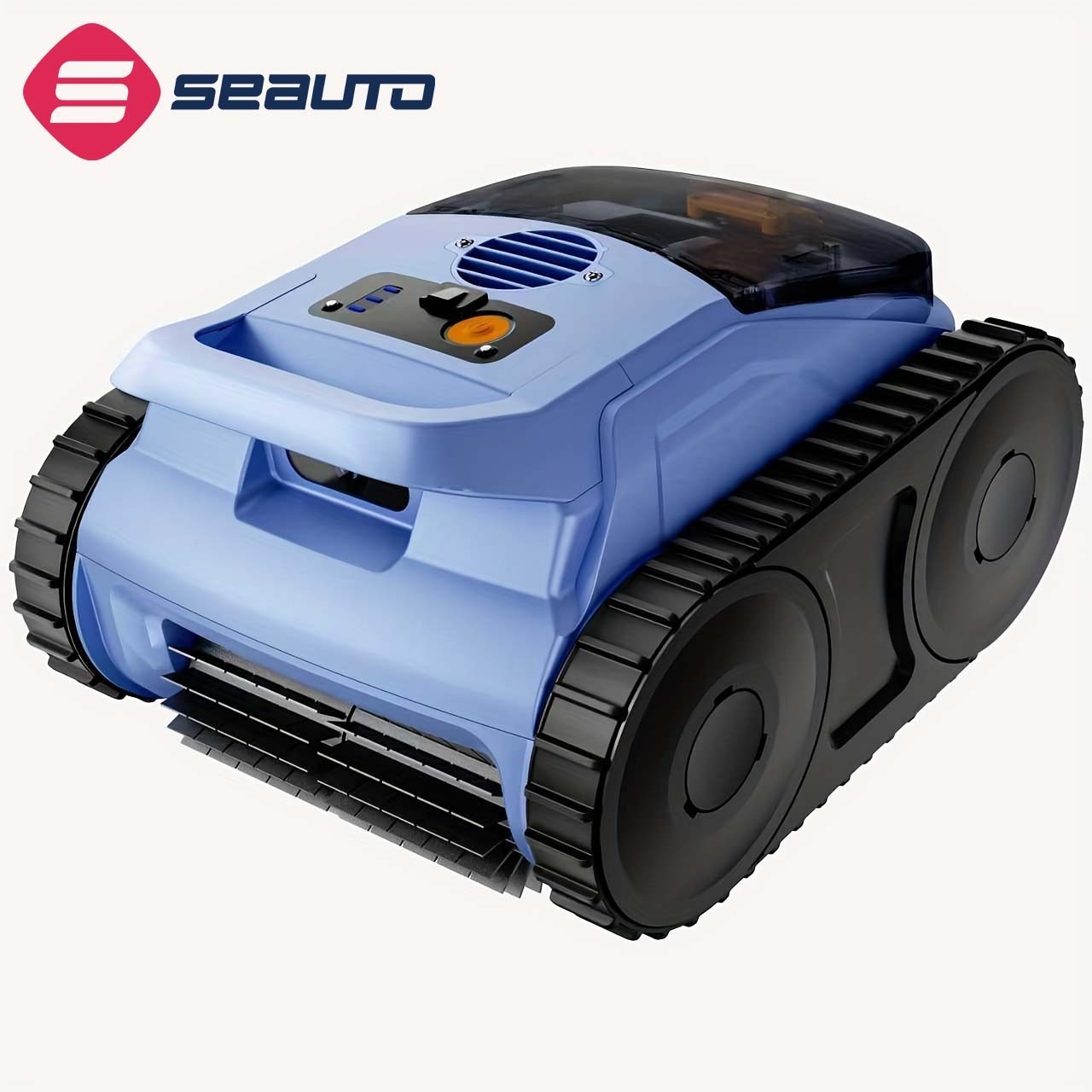 Seauto Cordless Robotic Pool Vacuum Wall Waterline Pool Cleaner Up to 2000 Sq.ft