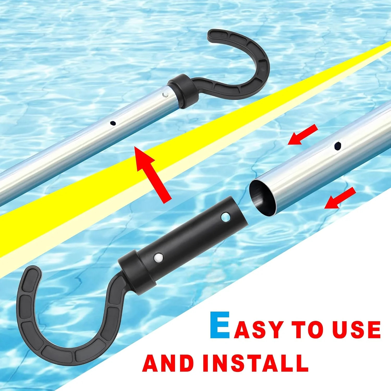 2 Pack Hook for All Robotic Pool Cleaner, Including Cordless, Above Ground & Und
