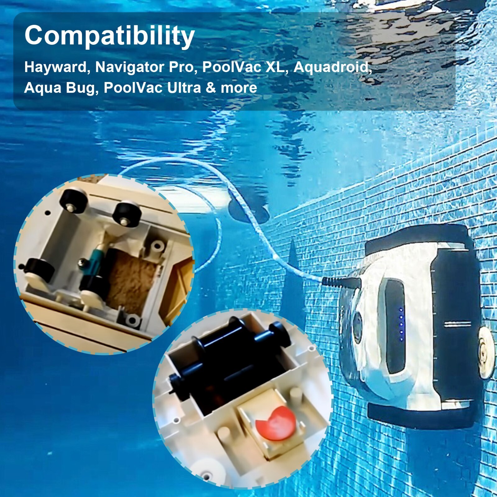 AXV621DAT Pool Vac A-Frame Turbine Kit Fits Hayward Aquabug Navigator Pro Ultra