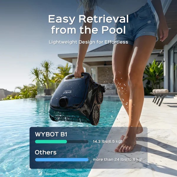 WYBOT B1 Robotic Pool Cleaner Floor Wall Cleaning Robot 2026 NEW