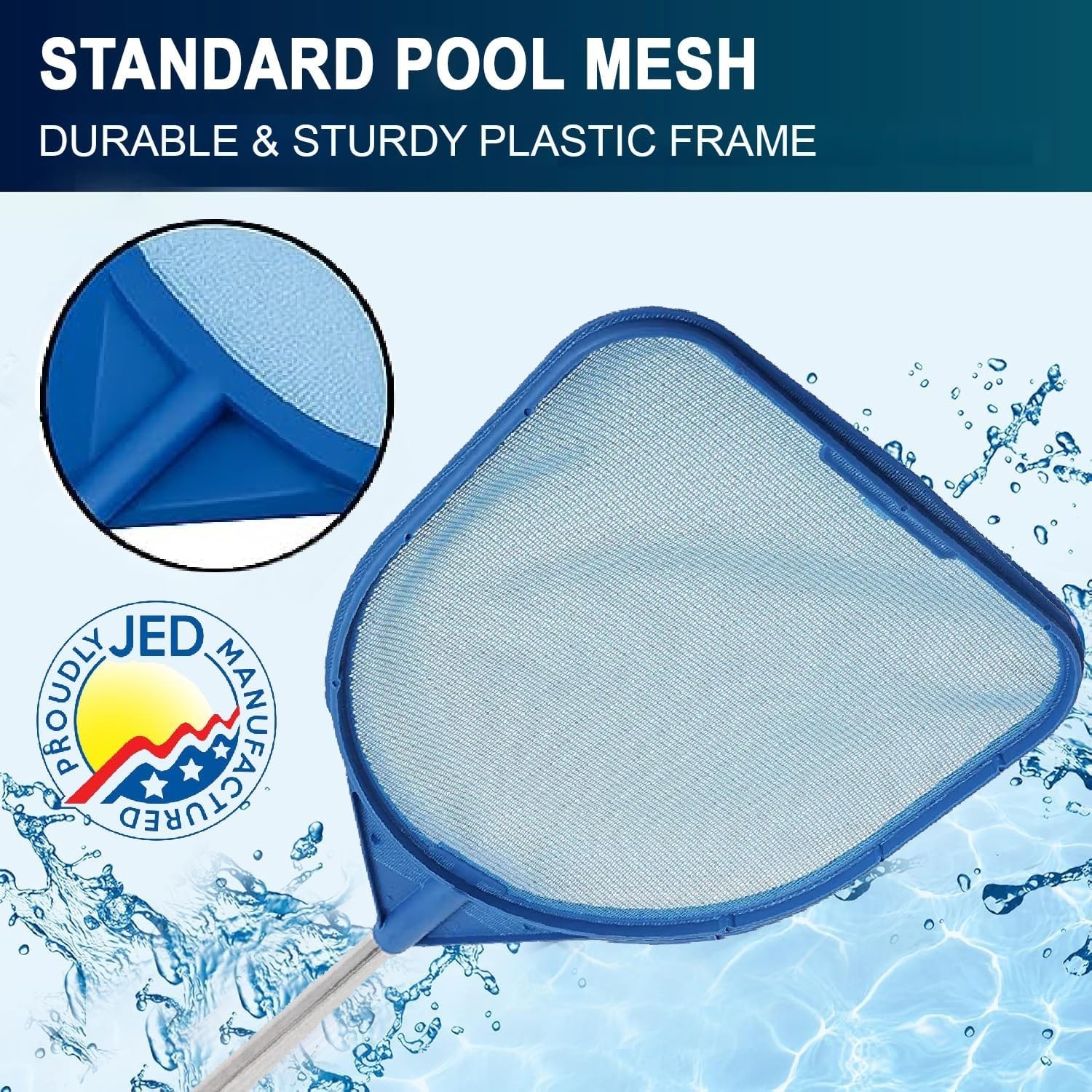 Quick Cleaning 2ft Hand Skimmer Net – Ideal for Pools, Spas & Stock Tanks