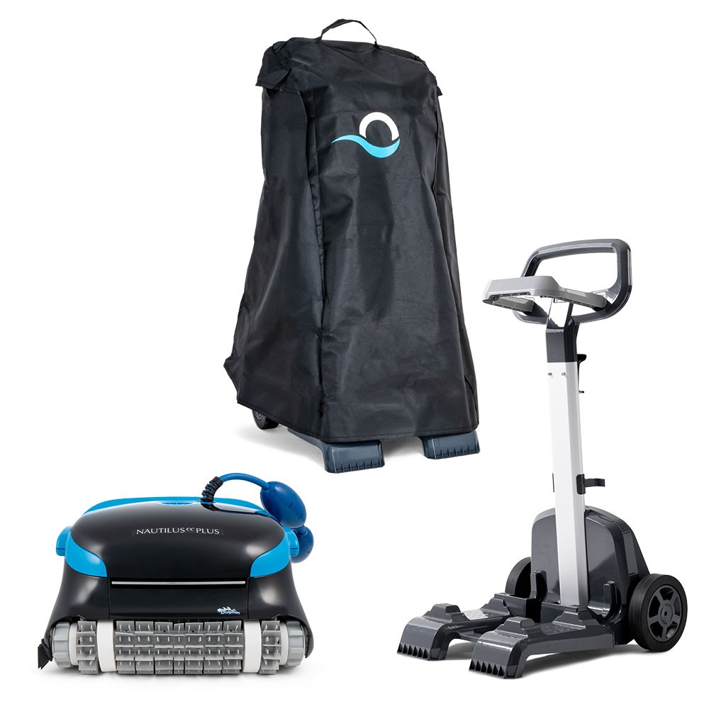 Maytronics Dolphin Nautilus Plus CC with Caddy & Cover Inground Pool Cleaner