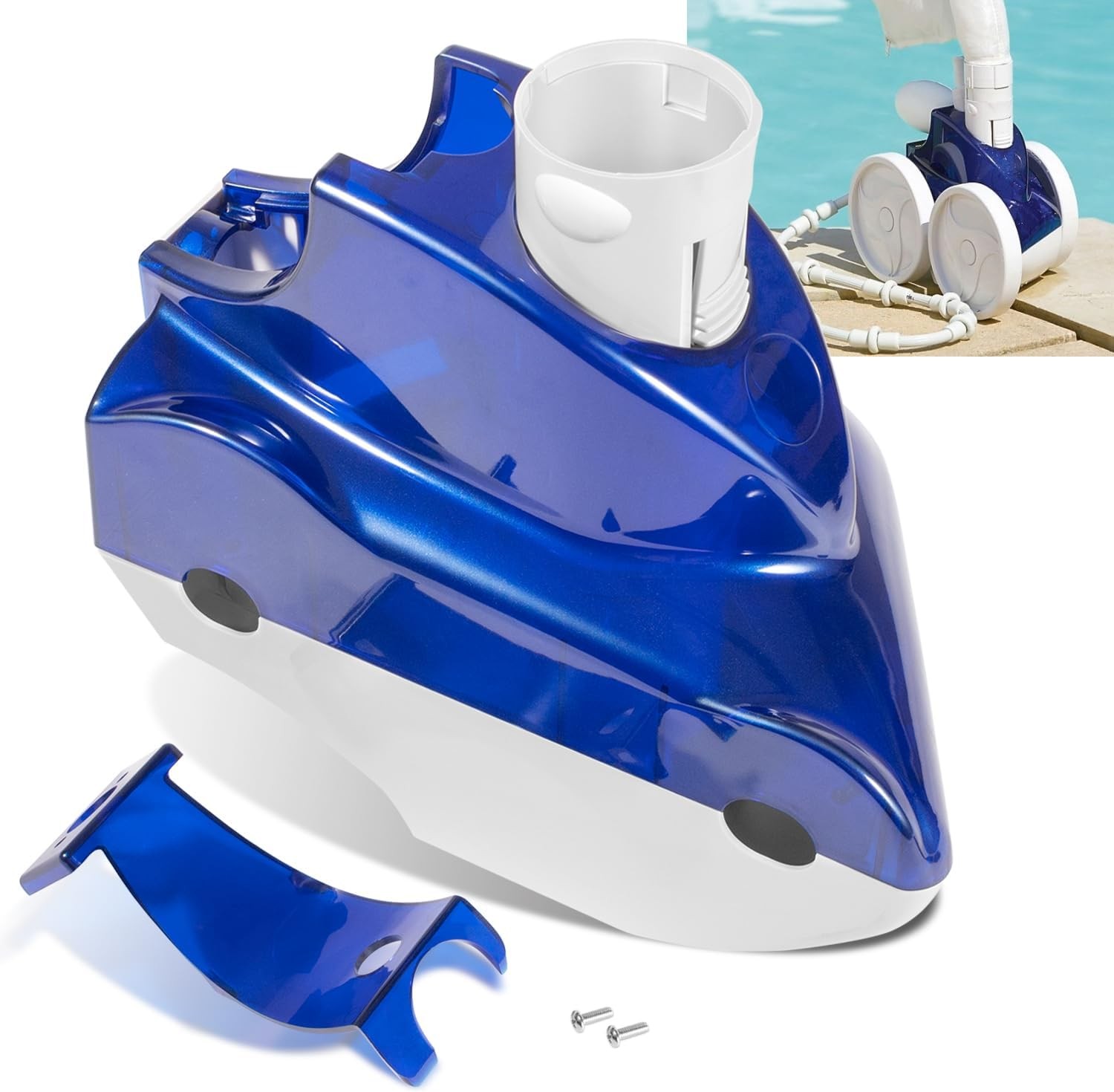 Polaris 9-100-7030 Top & Base Assembly for Pool Cleaner Models 360 & 380 – Blue