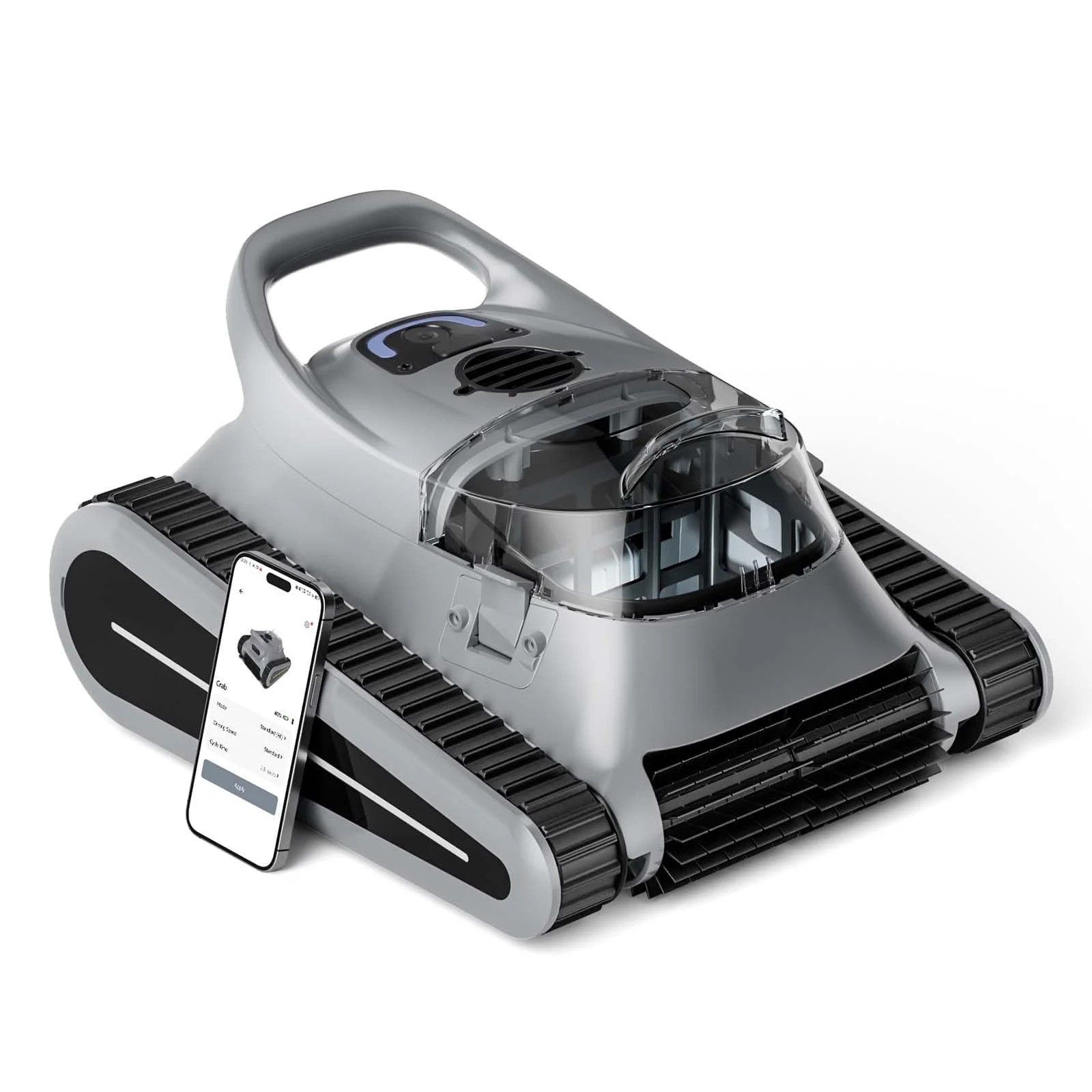 Seauto Cordless Robotic Pool Cleaner, 180W, 45000Pa Suction, Up to 2150 Sq. Ft.