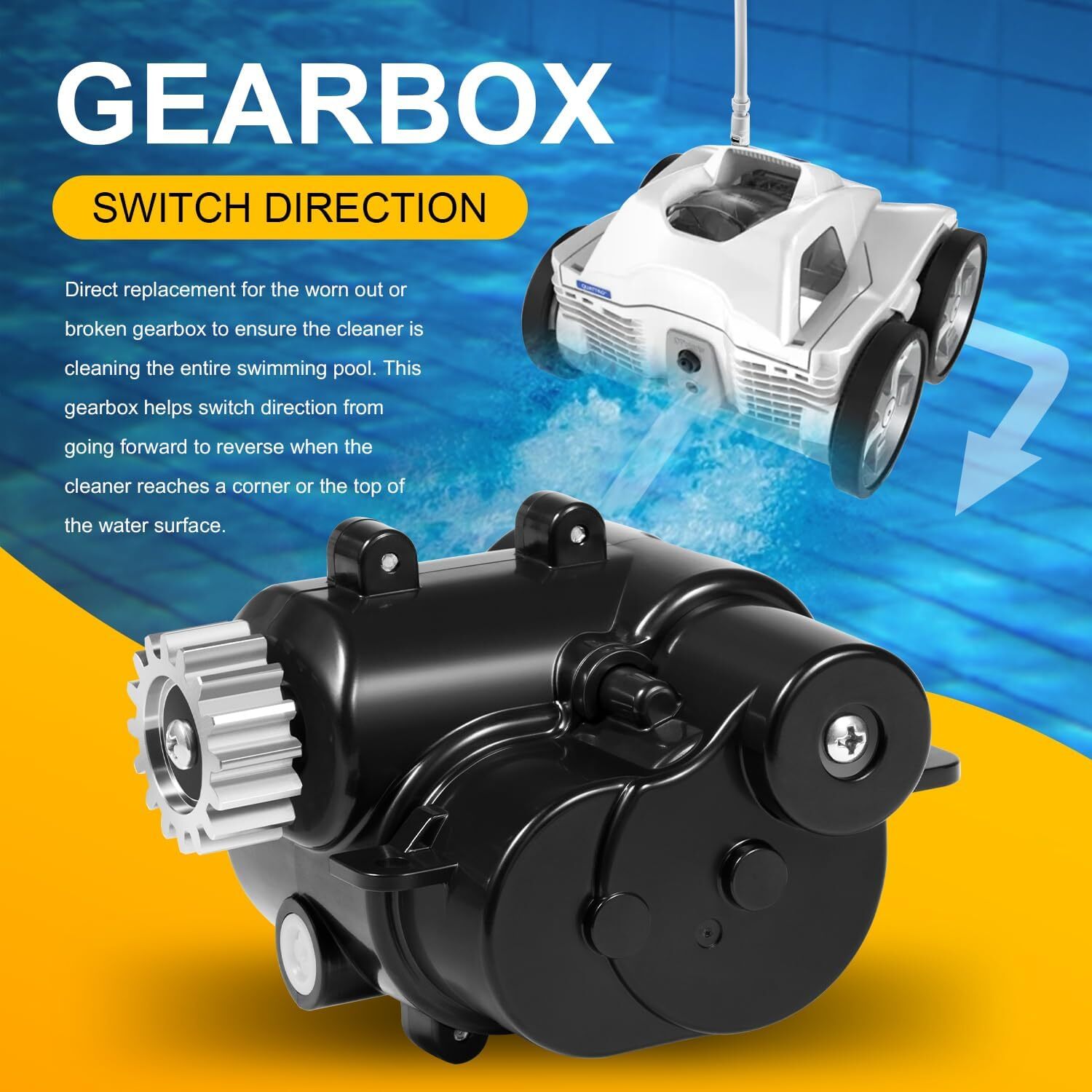 for Polaris Quattro P40/Sport Gearbox Assembly R0837300 NEW IMPROVED METAL GEAR