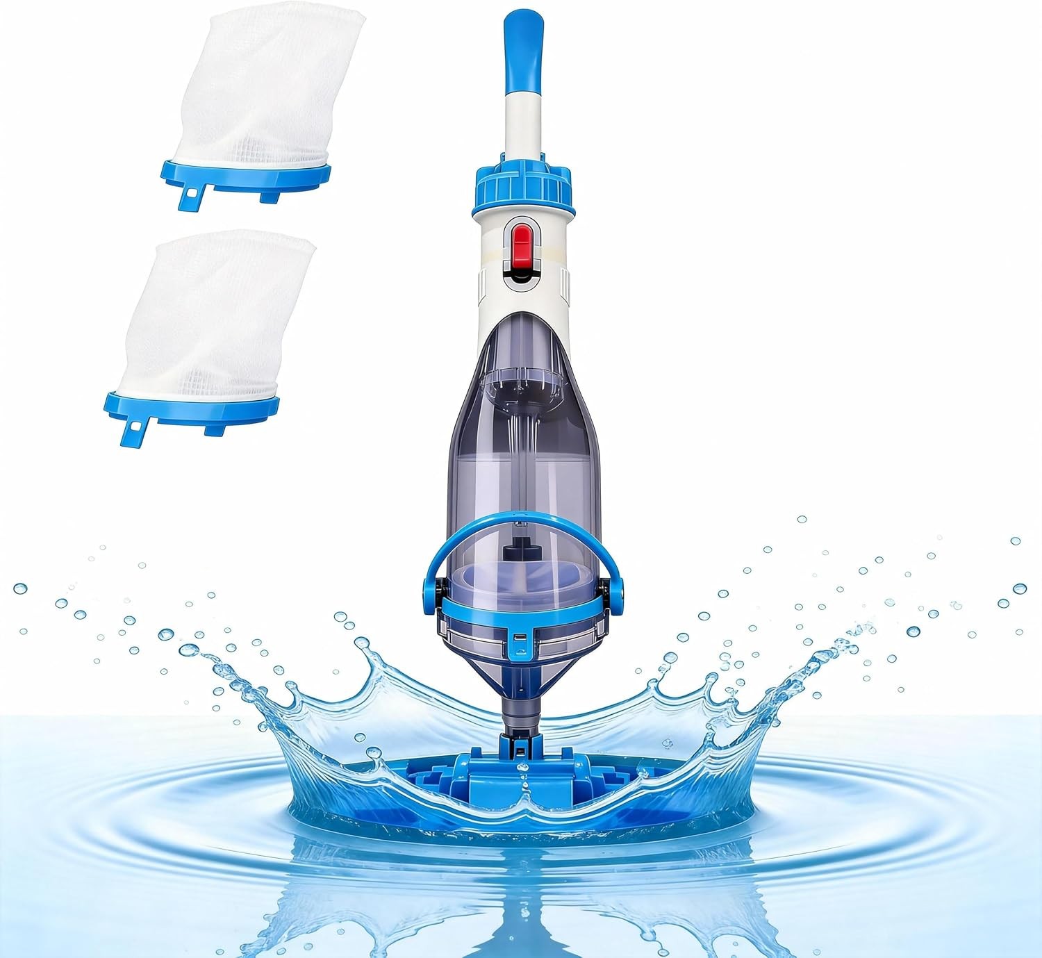 Cordless Handheld Pool Vacuum 18 GPM Suction 60 Mins Runtime Rechargeable