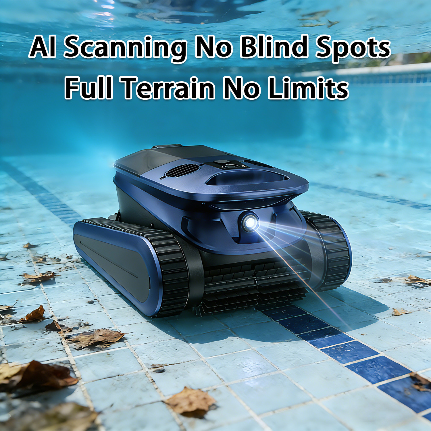 Smart Pool Cleaner Robot, Floor Wall Waterline Cleaning with APP Control