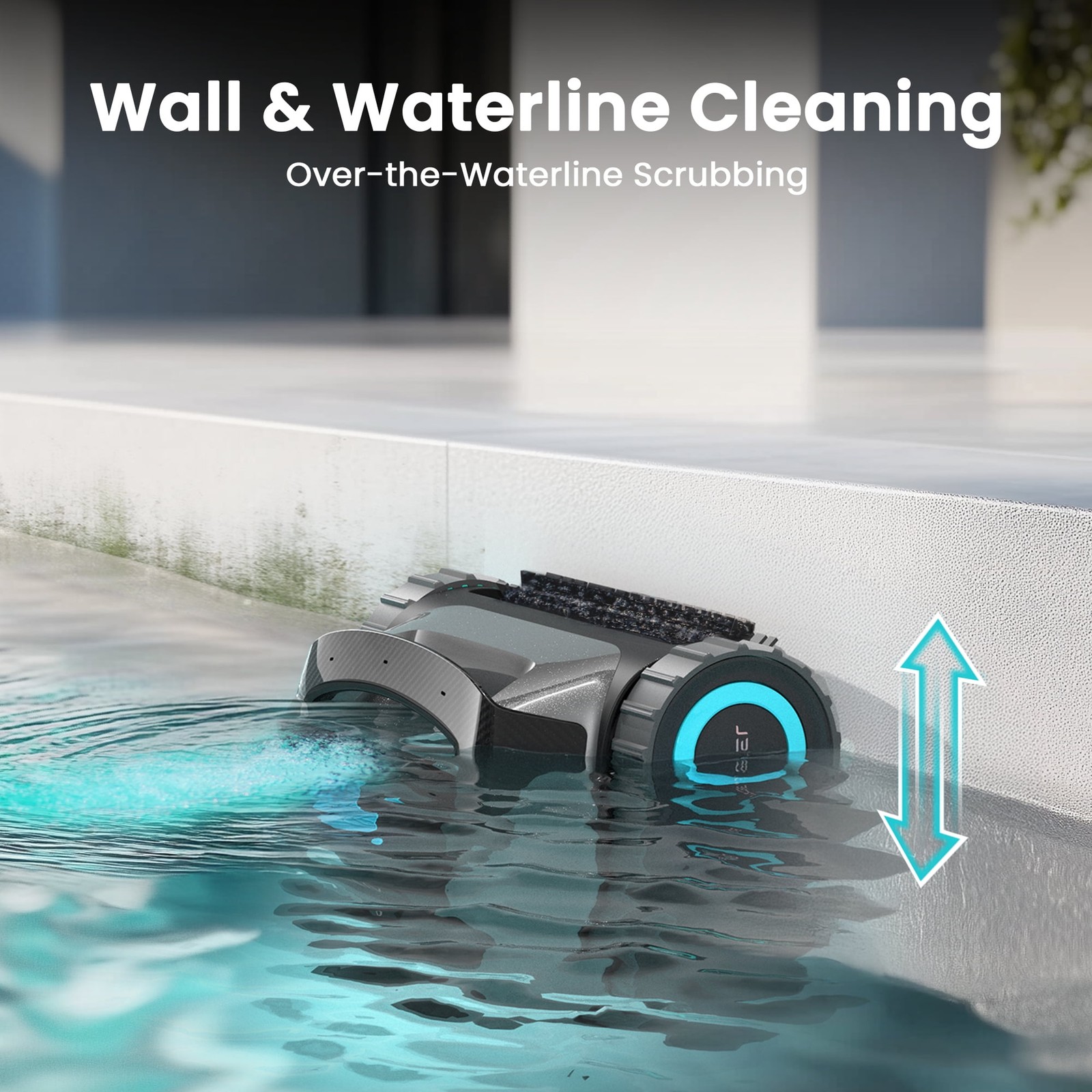 Aiper Scuba 1600W Cordless Robotic Pool Cleaner, Lightweight 15.9 lb,