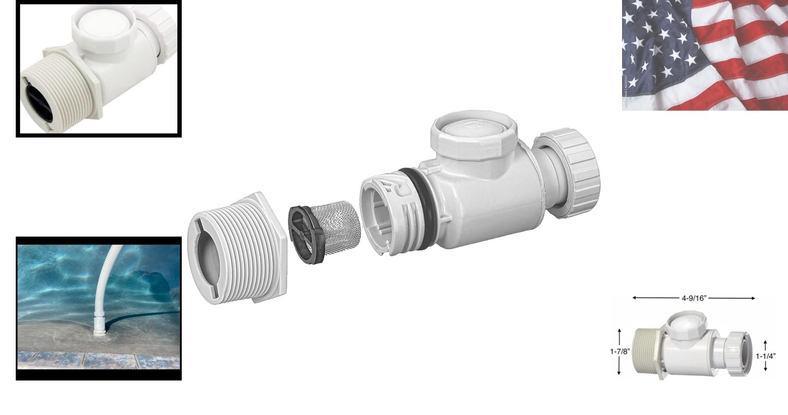 360 Pool Cleaner UWF Connector Assembly 9-100-3008 with Quick Disconnect 9-10…