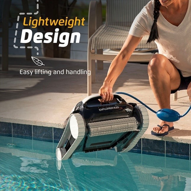 Dolphin Explorer E20 for Pools up to 33FT in Length 16-in Robotic Pool Vacuum