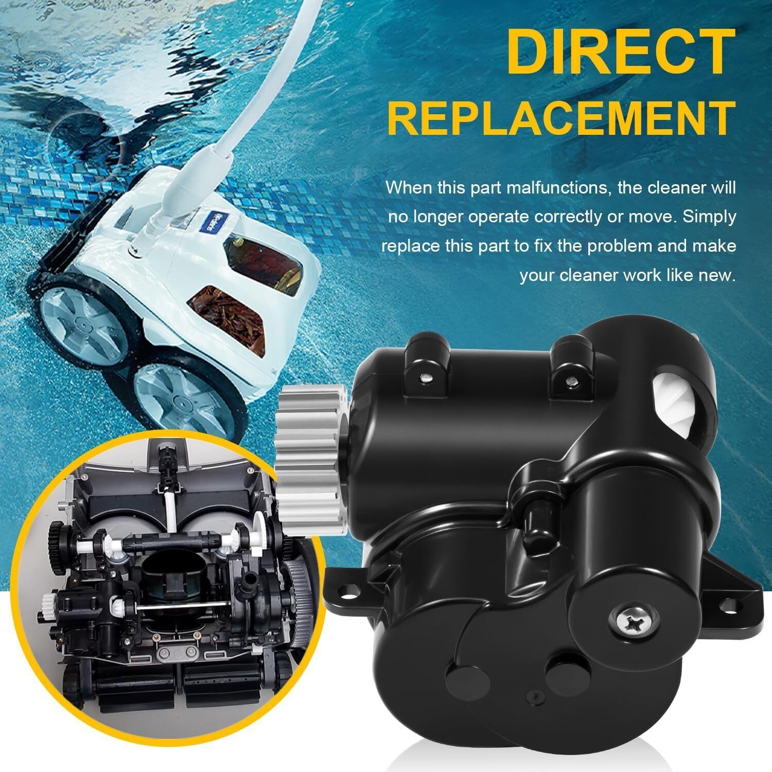 R0837300 Gearbox Assembly for Polaris Quattro P40/Sport Pressure Pool Cleaner