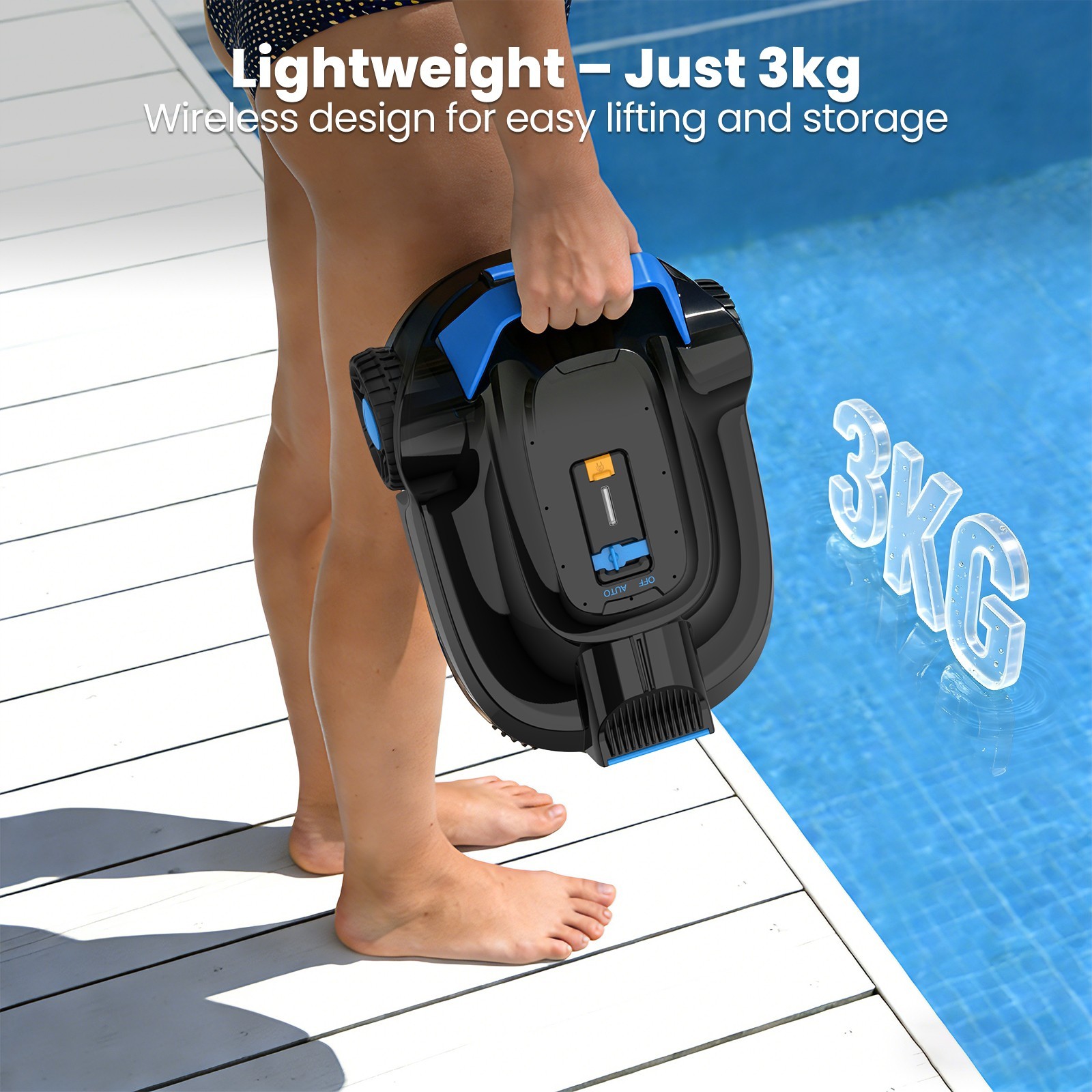 AIRROBO CP02 Cordless Robot Pool Cleaner Vacuum Automatic For Inground & Above