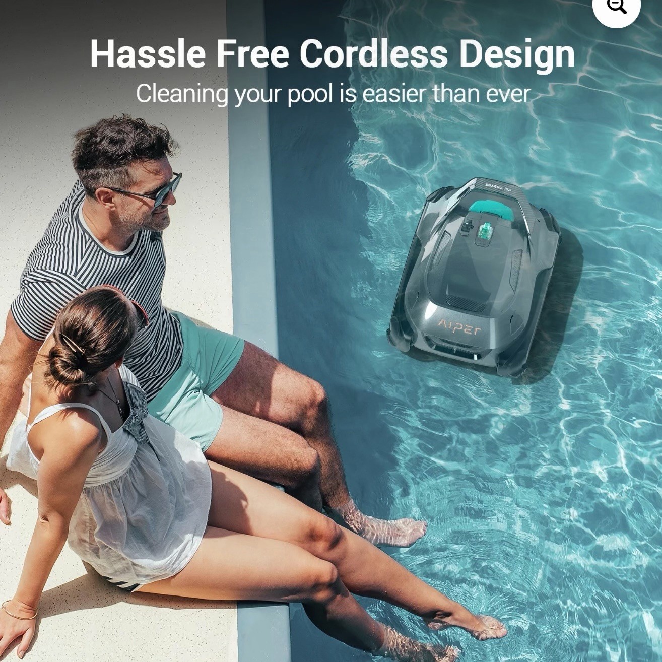 NEW Aiper Seagull Plus for Above Ground Pool Cordless Robotic Pool Cleaner