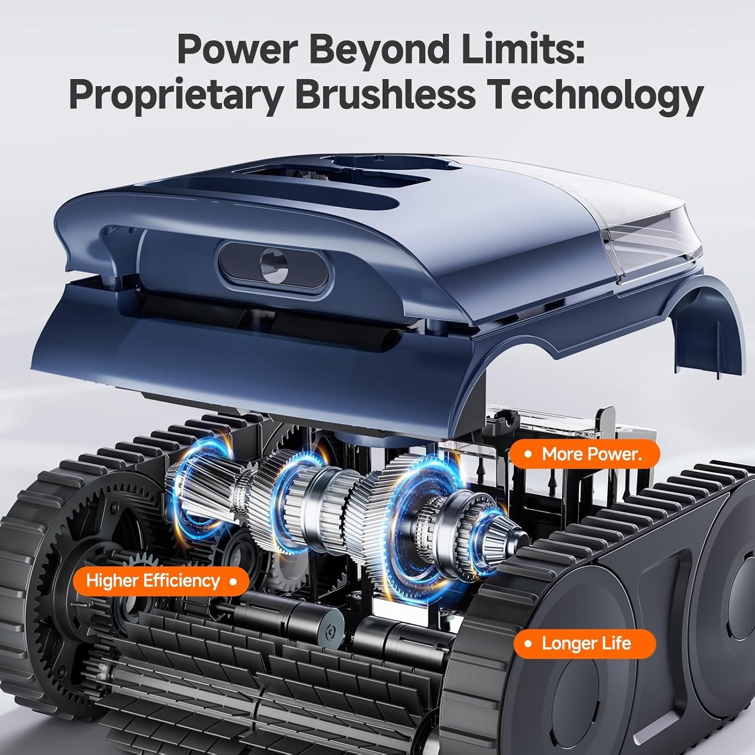 Robotic Pool Cleaner for Swimming Pools Auto Clean Floor/Wall&Waterline Cleaning