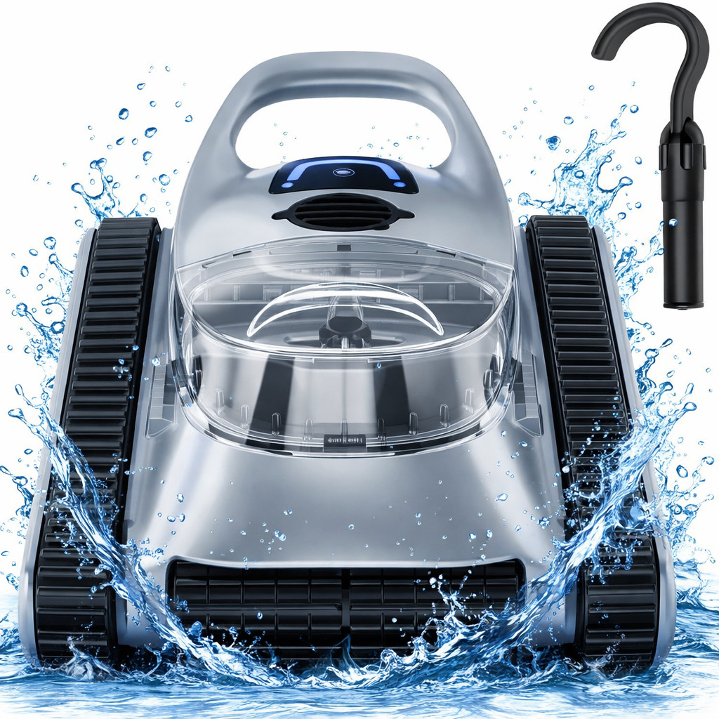 Robotic Pool Cleaner Pool Vacuum 2 Brushless Motor 45,000Pa Suction Wall Climb