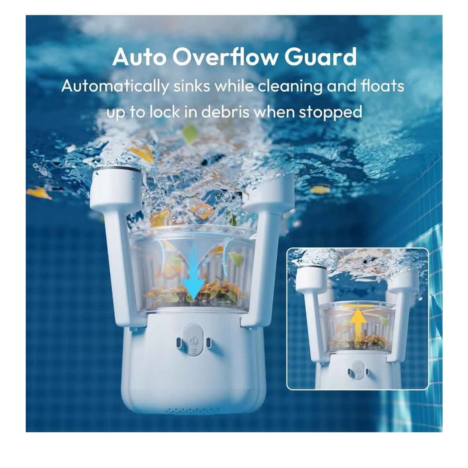 BuBlue BuVortex V5 Robotic Pool Skimmer Surface Cleaner