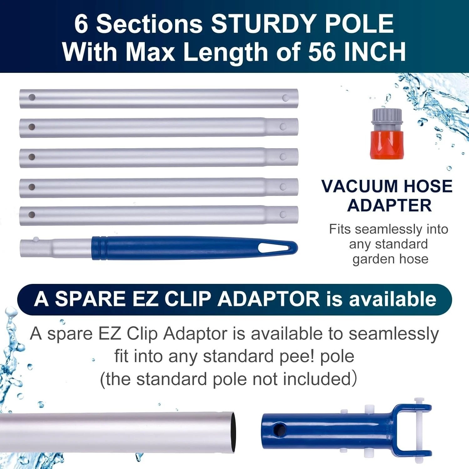 Handheld Pool Vacuum Cleaner for Above Ground Pools – Efficient & Portable Use