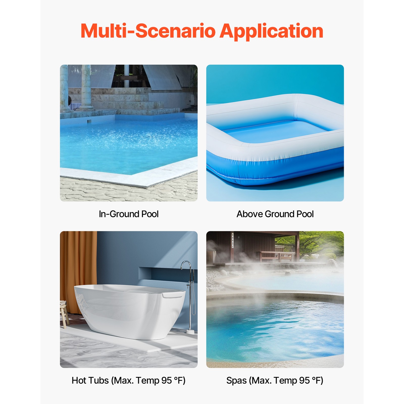 Uimoso Rechargeable Pool Vacuum 26 GPM, 1-Hour Runtime, Includes Extension Pole