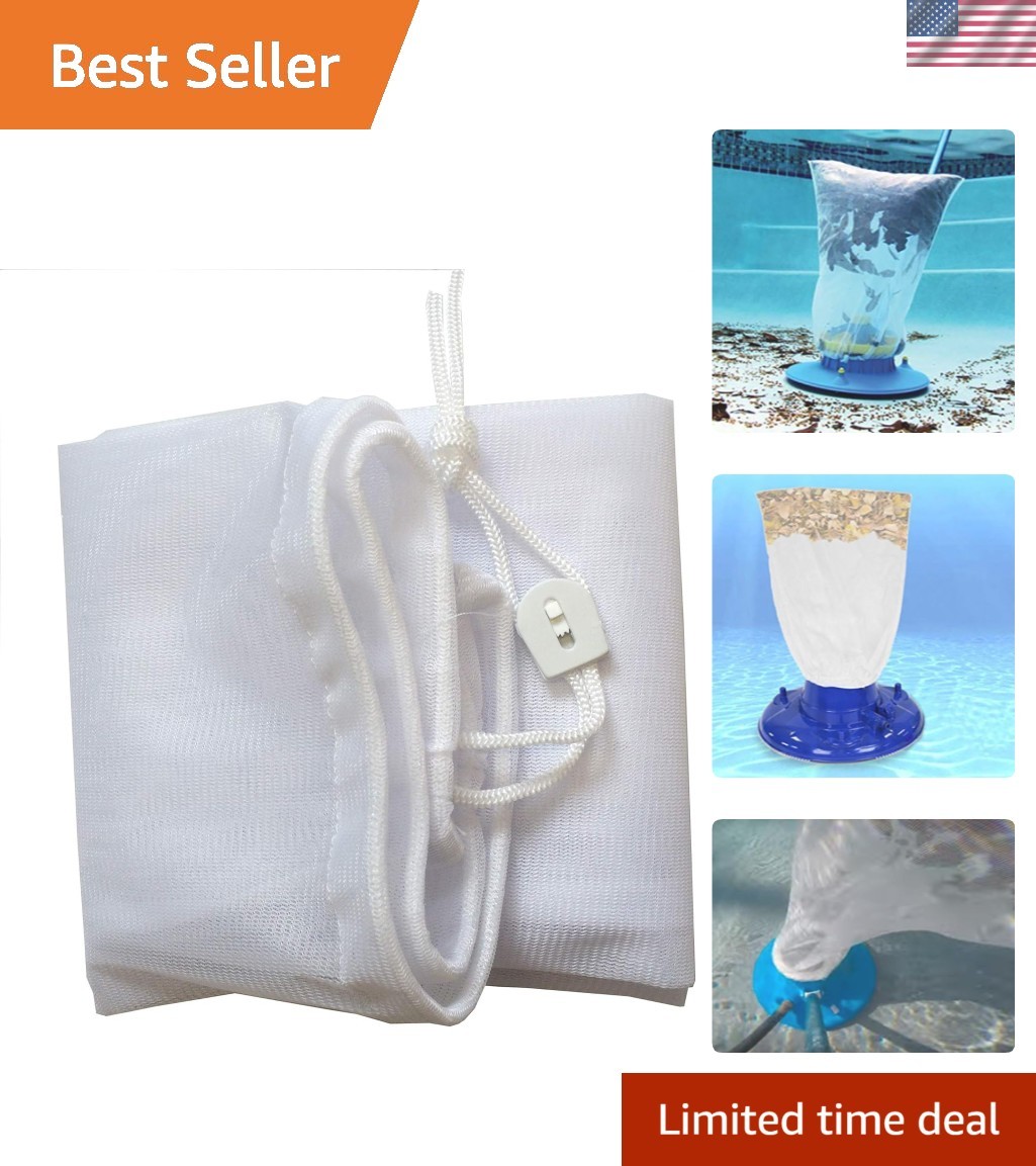 Effective Fine Mesh Leaf Bag 24″ L x 16″ W with Pull-N-Lock for Pool Cleaning