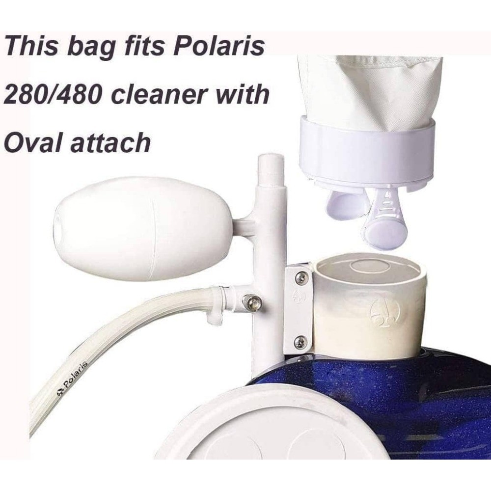 Nylon Mesh Pool Cleaning Bags for Polaris 280 and 480 Pool Cleaners (4 Packs)