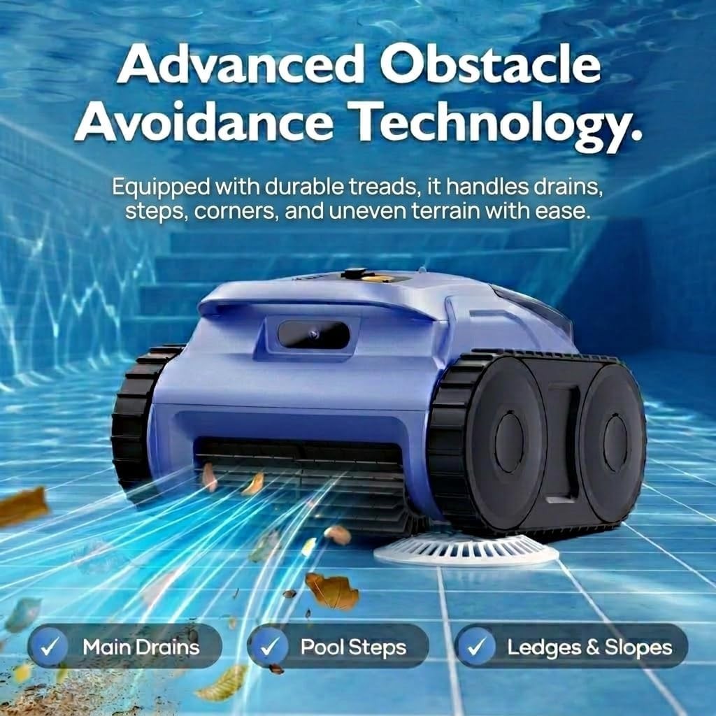 SEAUTO SAT20PRO Cordless Robotic Pool Vacuum Floor Wall Waterline Pool Cleaner