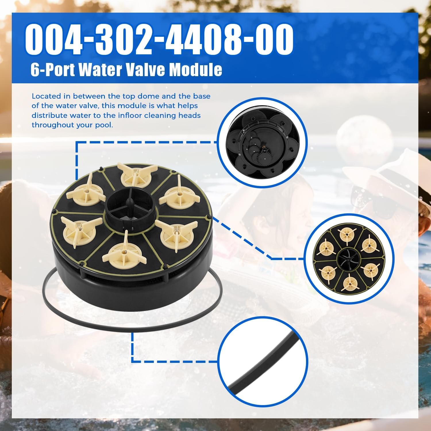 004302440800 6-Port Module Water Valve for Paramount PCC2000 System 005302010000