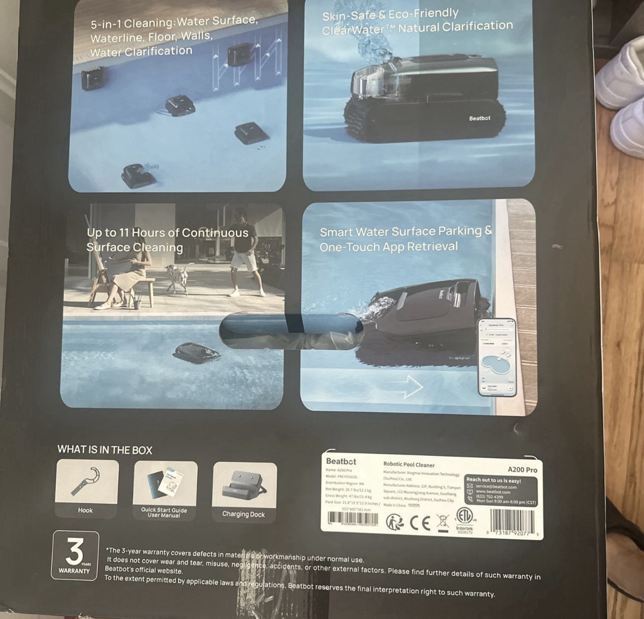 NEW BEATBOT AquaSense 2 Pro A200 PRO 5 IN 1 ROBOTIC POOL CLEANER $2000 MSRP