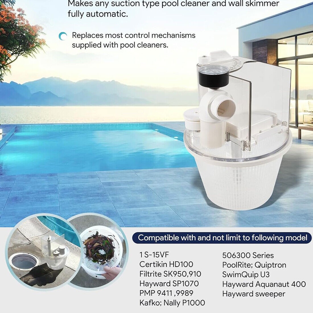 Part for R211100 Vac-Mate Pool Cleaner Dispenser Box Vacuum Skimmer Attachment