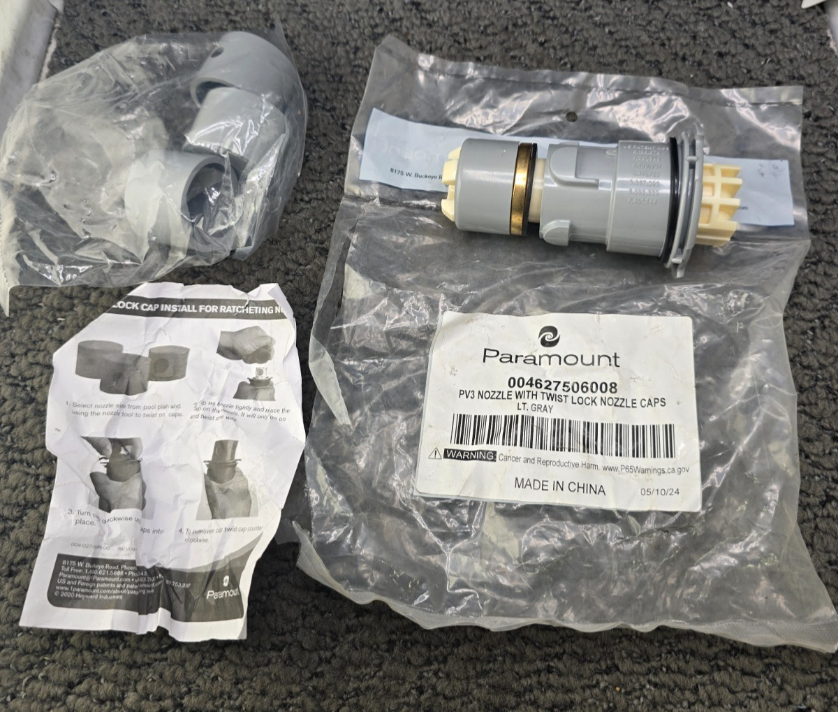 Paramount 004627506008 PV3 Pop Up Head with Nozzle Caps Light Gray