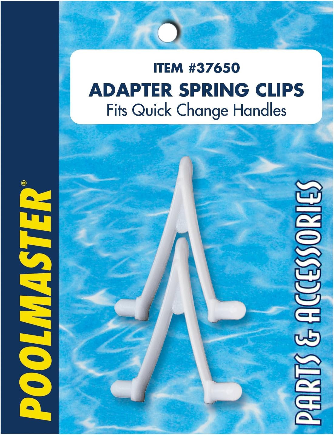 37650 Swimming Pool Maintenance Adapter Spring V Clips for Pool Poles and Poo…