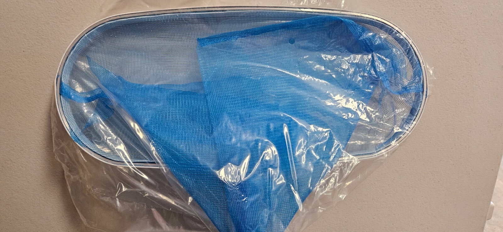 Deluxe ProSeries Deep Leaf Skimmer w/ Aluminum Frame / Plastic Cover / Blue