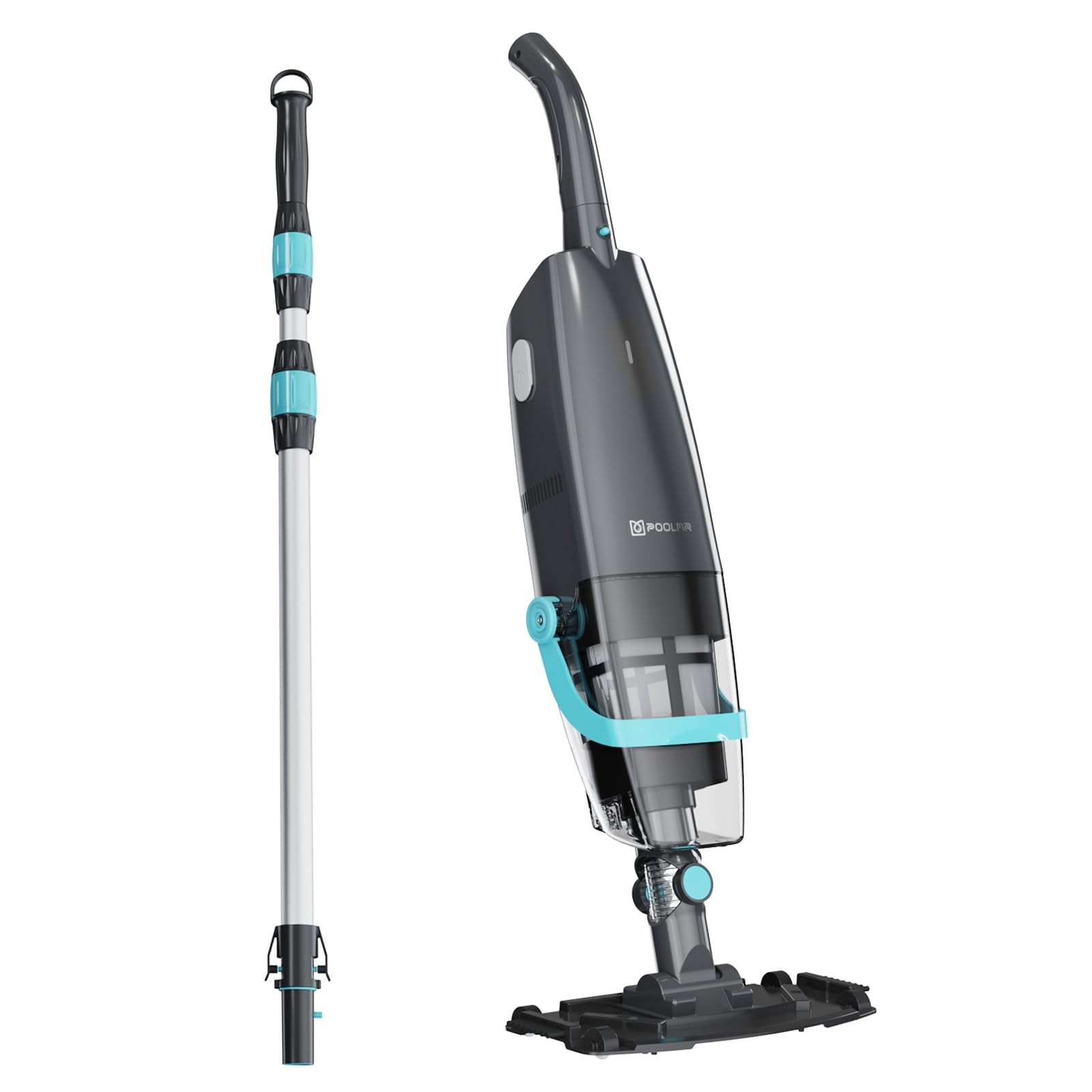 PoolMr Cordless Handheld Pool Vacuum, Rechargeable Pool Cleaner with 18.5 Gal…
