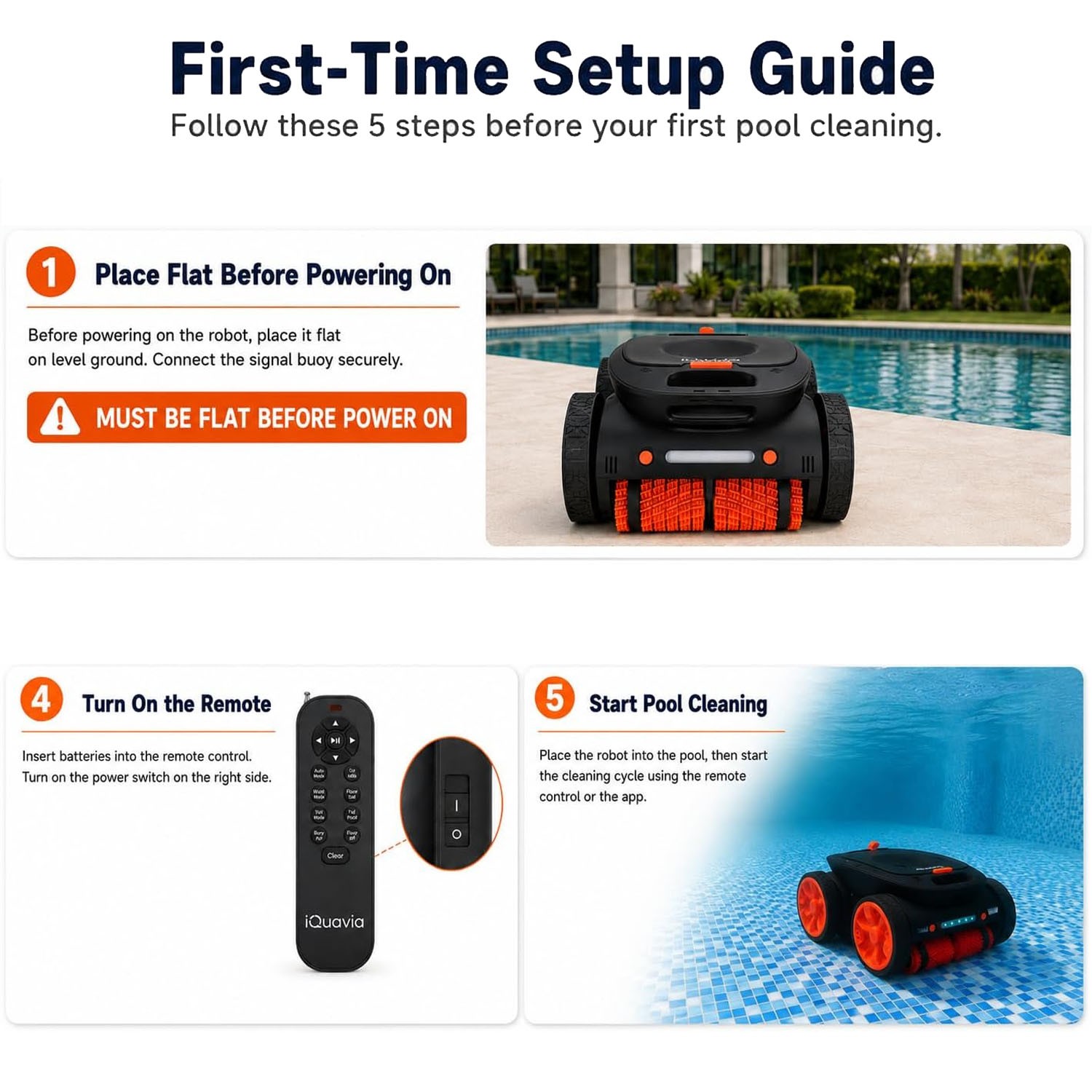 Robotic Pool Cleaner, Cordless Pool Vacuum for Inground Pools,APP&Remote Control
