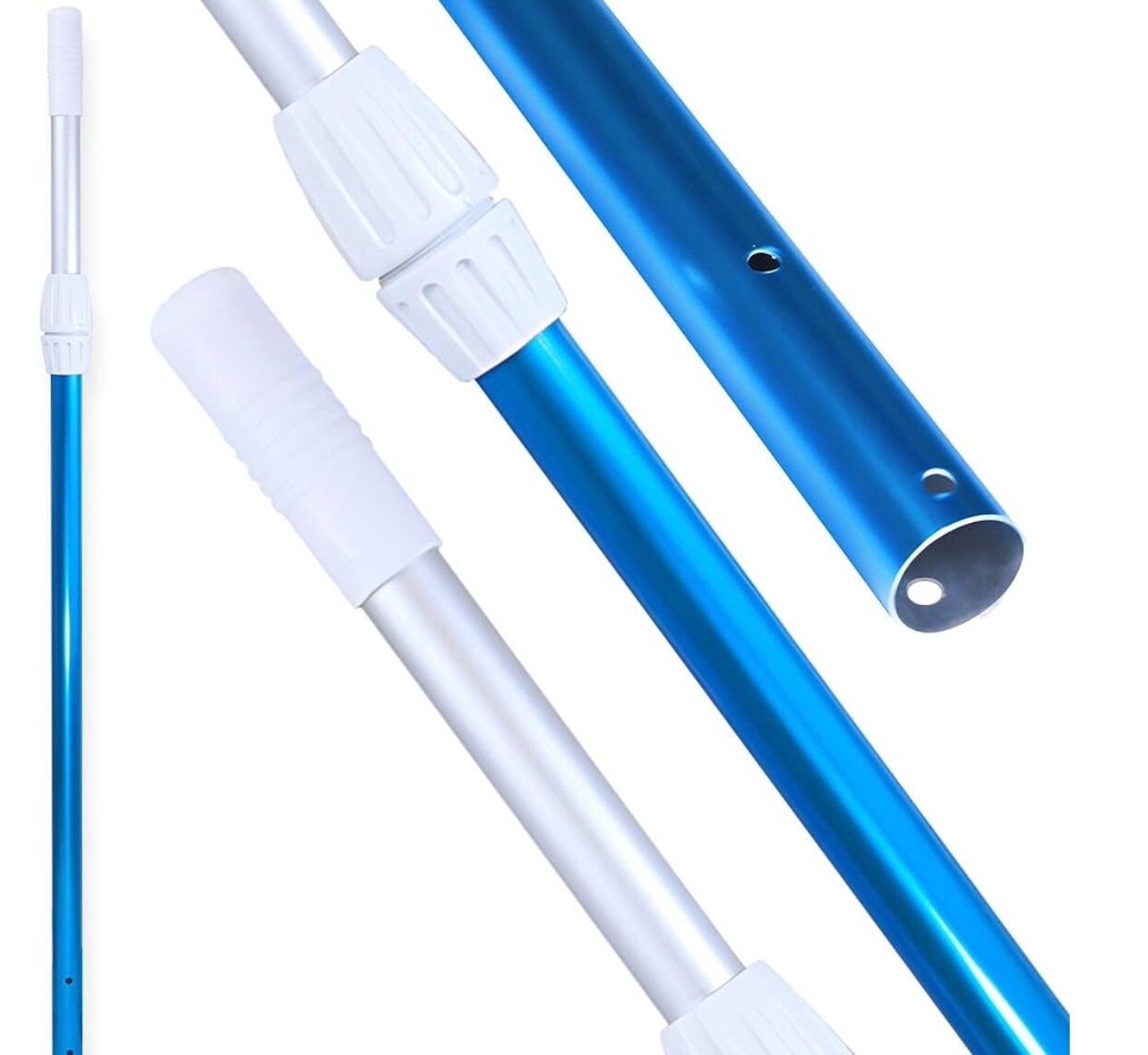 SWIMLINE HYDROTOOLS 8351 2 Pc Telescopic Pole 6-12 Feet Adjustable Swimming Pool