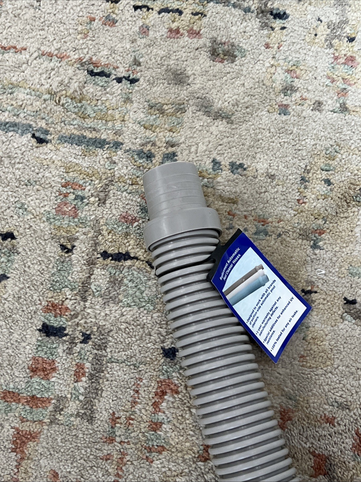 Pool Cleaner Vac Hose Navigator Ultra Aquabug 1.5 inch x 4 feet Grey Ships Fast