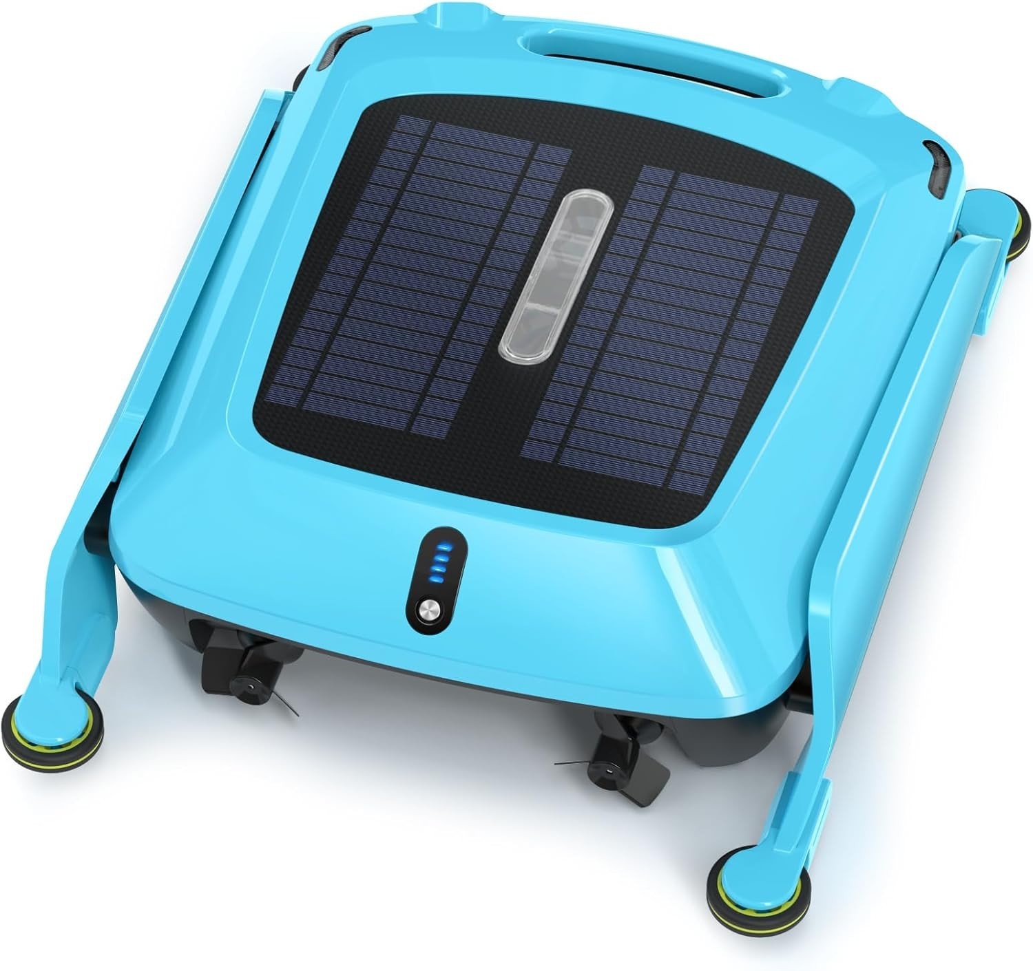 Solar Robotic Pool Cleaner Cordless Robot Skimmer Cleaner for Above Ground Pools