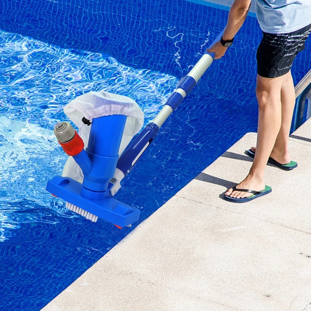 Handheld Pool Cleaning Tool Portable Pool Cleaner Pond Fountain Kit+