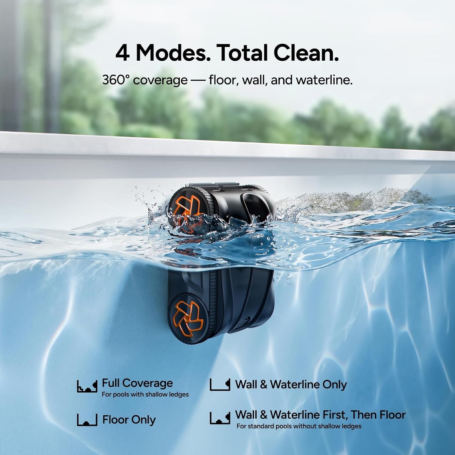iGarden K Series Pool Cleaner, Cordless Robotic Pool Vacuum for Inground Pool