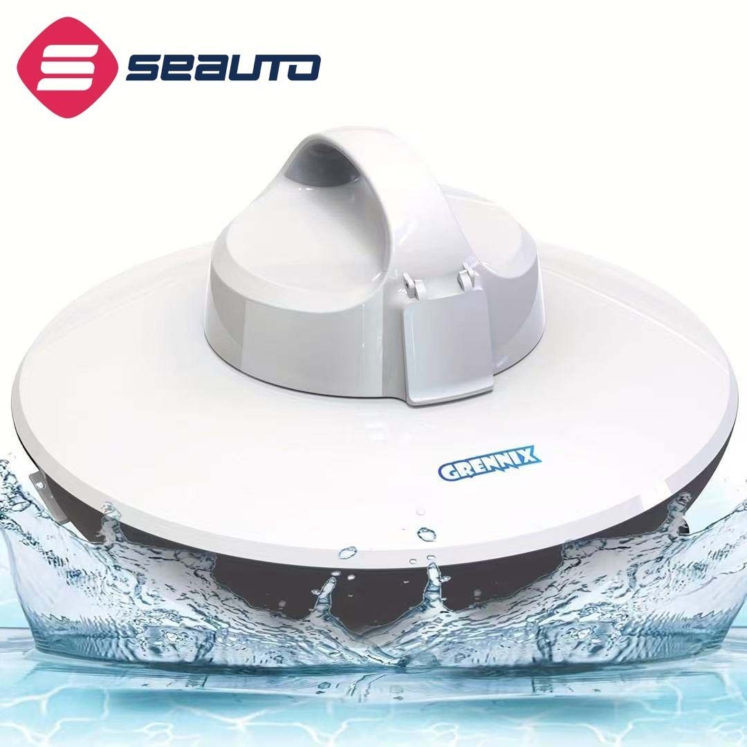 SEAUTO UFO Cordless Pool Cleaner Robot For In-Ground Pools 60 Mins Runtime Floor