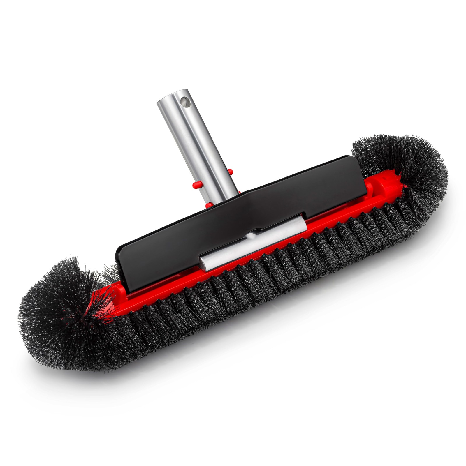 Pool Brush Head for Inground & 17.5-Inch Extra Large, Red, Black, Silver