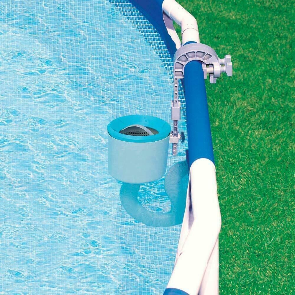 Intex Swimming Pool Deluxe Surface Skimmer Wall Mount Basket Above Ground Debris