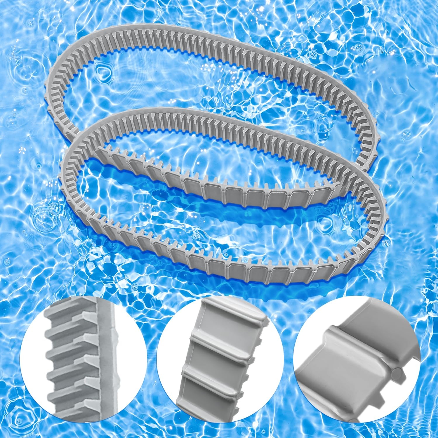 deawater Replacement Gray Tracks for Maytronics Dolphin Robotic Pool
